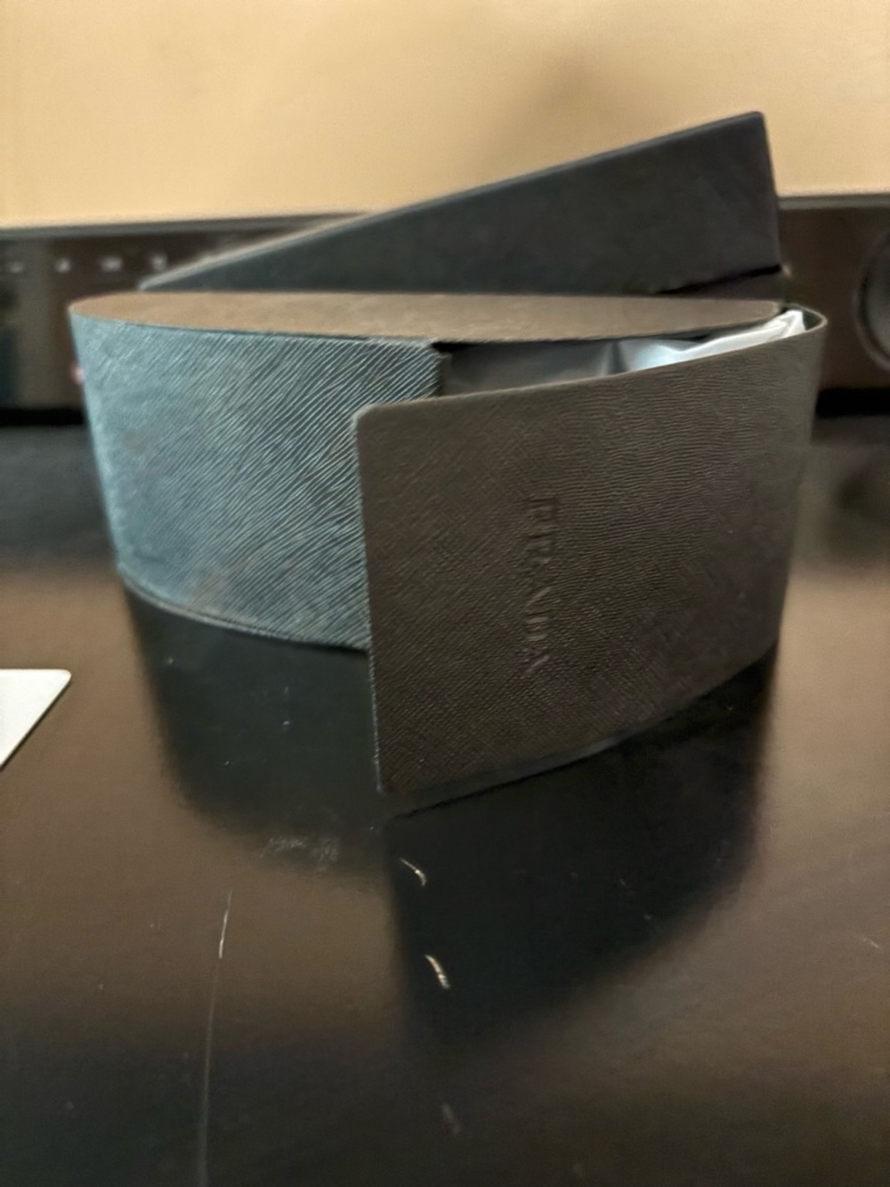 Prada Black Gloss Triangle Logo Sunglasses - Picture 8 of 9